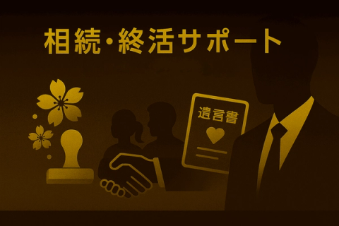 相続・終活に関するご家族の相談イメージ｜東京の行政書士（トップ・相続・終活・成年後見）
