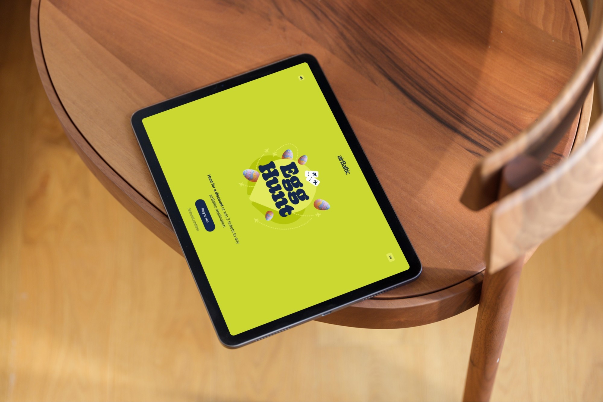 airBaltic Egg Hunt — project visual 1