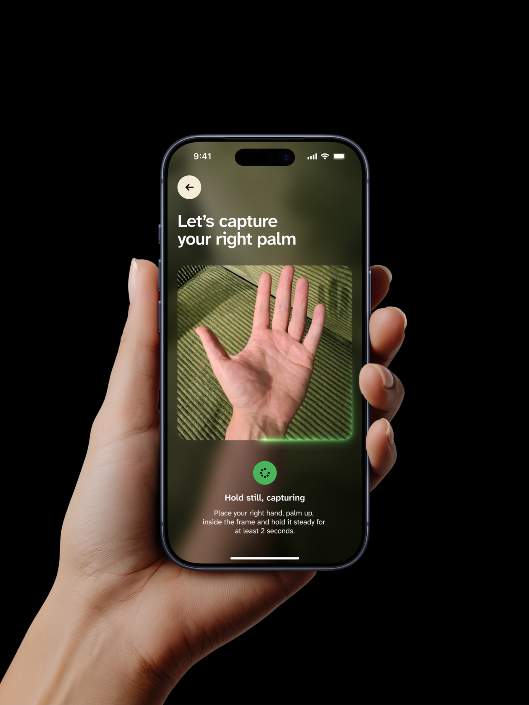 Handwave biometric wallet — project visual 3