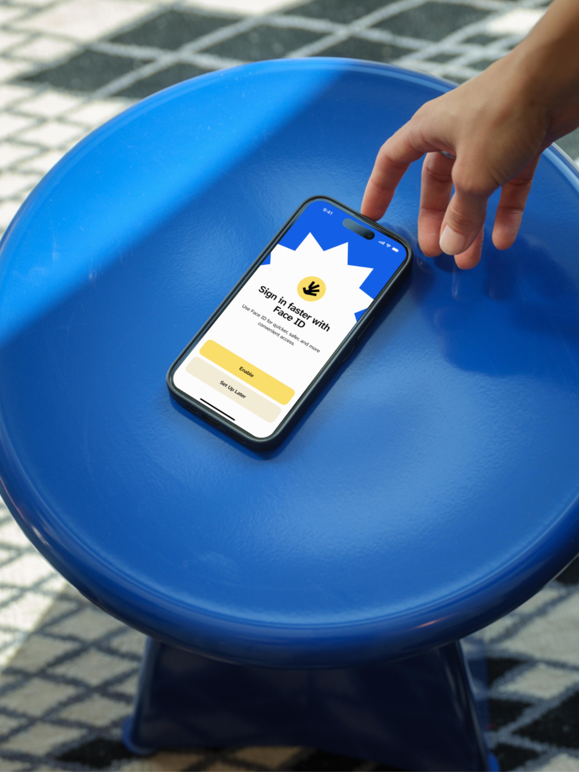 Handwave biometric wallet — project visual 5