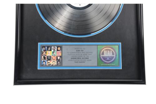 The Who, Face Dances Platinum Record_Detail