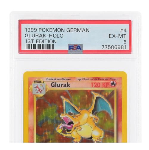 1999 Pokemon Glurak-Holo 1st Edition (PSA 6) - Top