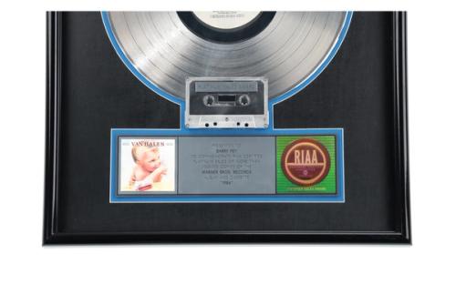Van Halen, Van Halen 1984 Platinum Record_Detail