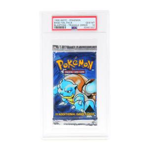1st Edition (Triangle Error - Blastoise) Pokémon Base Foil Pack