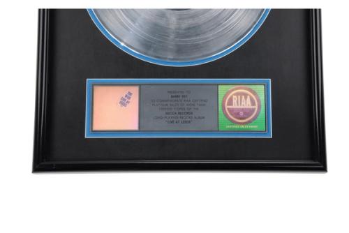 The Who, Live At Leeds Platinum Record_Detail