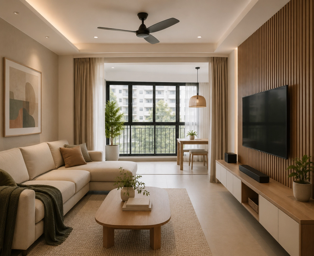 Living room · 4-room HDB