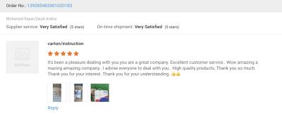Customer review