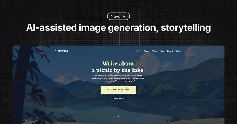 image of  Novel AI