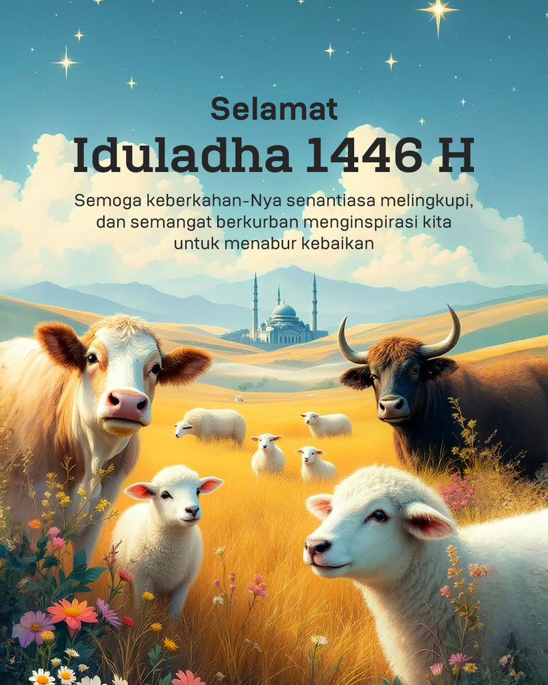 Greetings Selamat Merayakan Iduladha