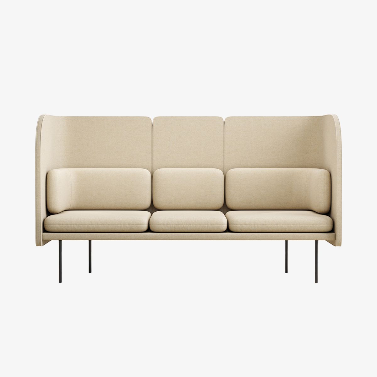 Beiges akustisch wirksames Sofa von Zilenzio