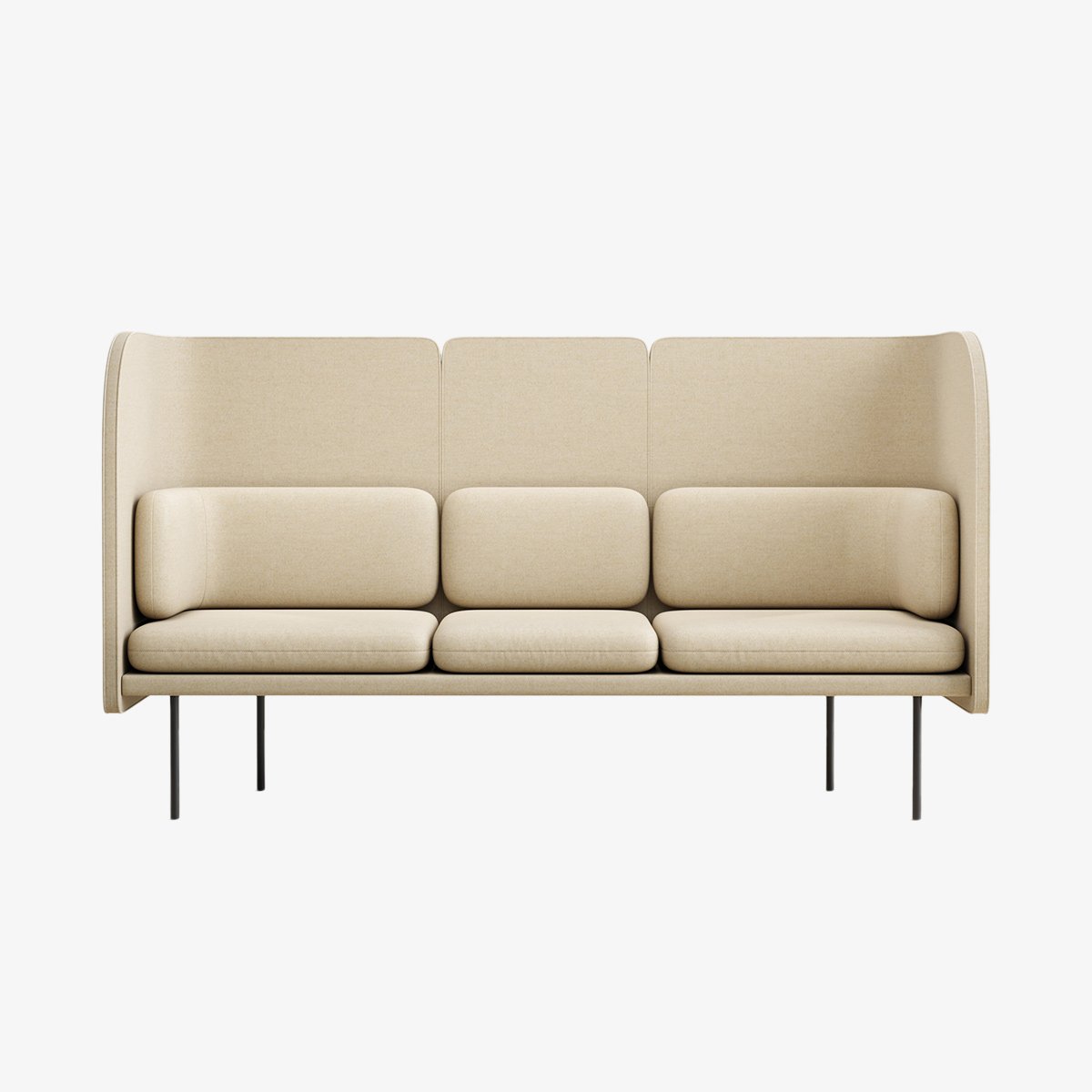 Beiges akustisch wirksames Sofa von Zilenzio