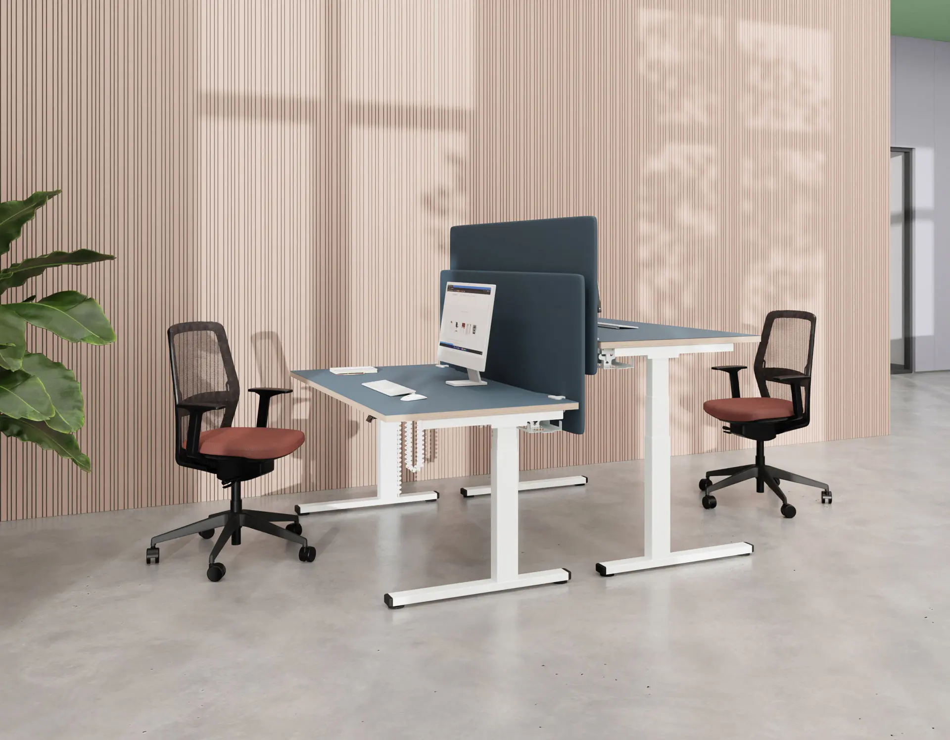 Rendering of an SST E+ desk