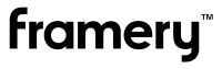Schwarzes Logo des finnischen Herstellers framery