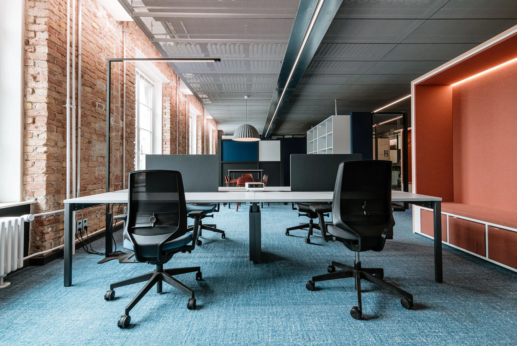 Bild von den Arbeitsplätzen im Office von Hertha BSC