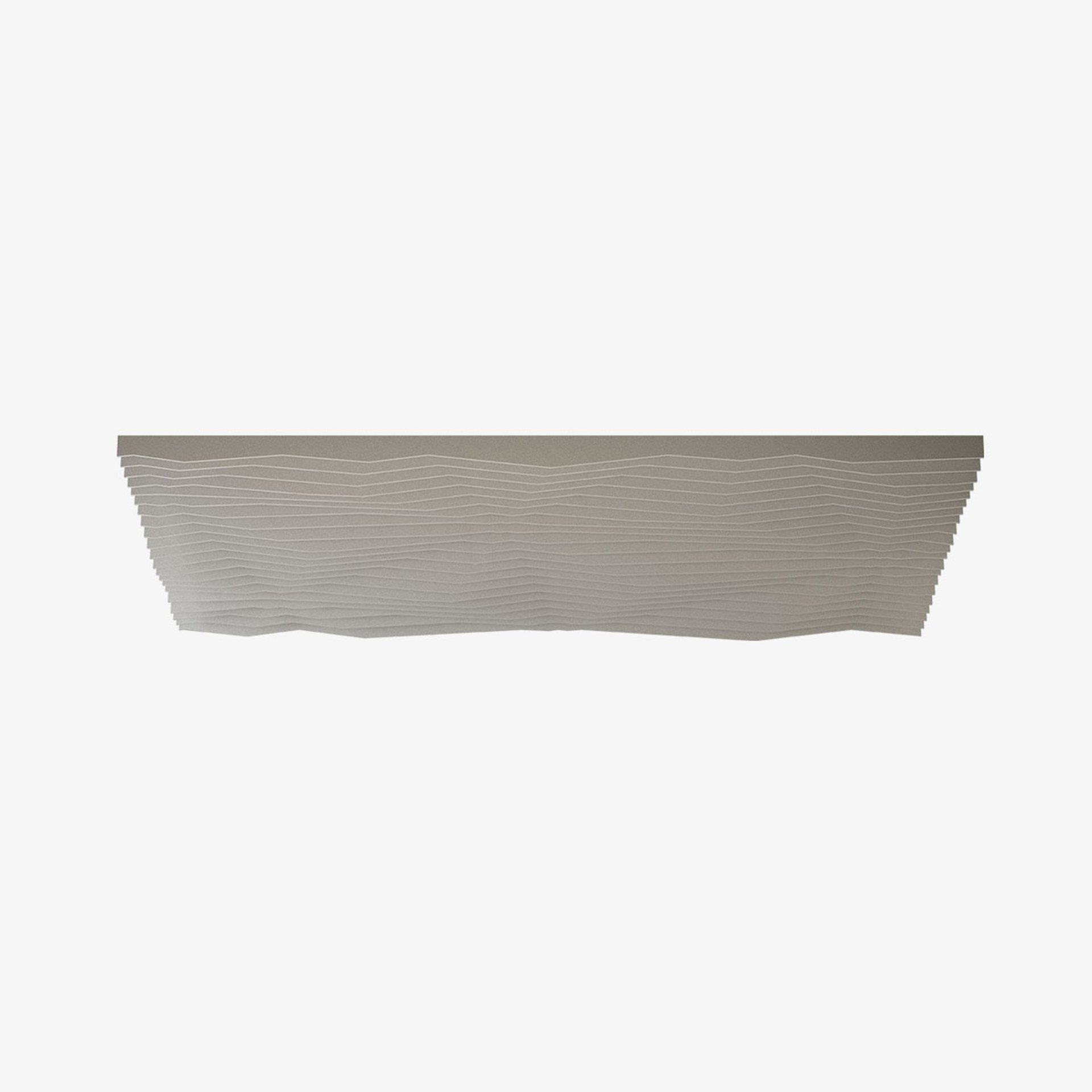 Light gray ceiling baffles from Impact Acoustic made of PET