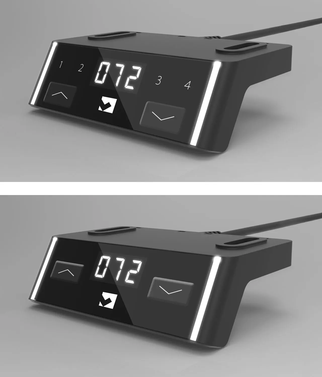 Switch for height adjustment of a LINDEMANN SST desk