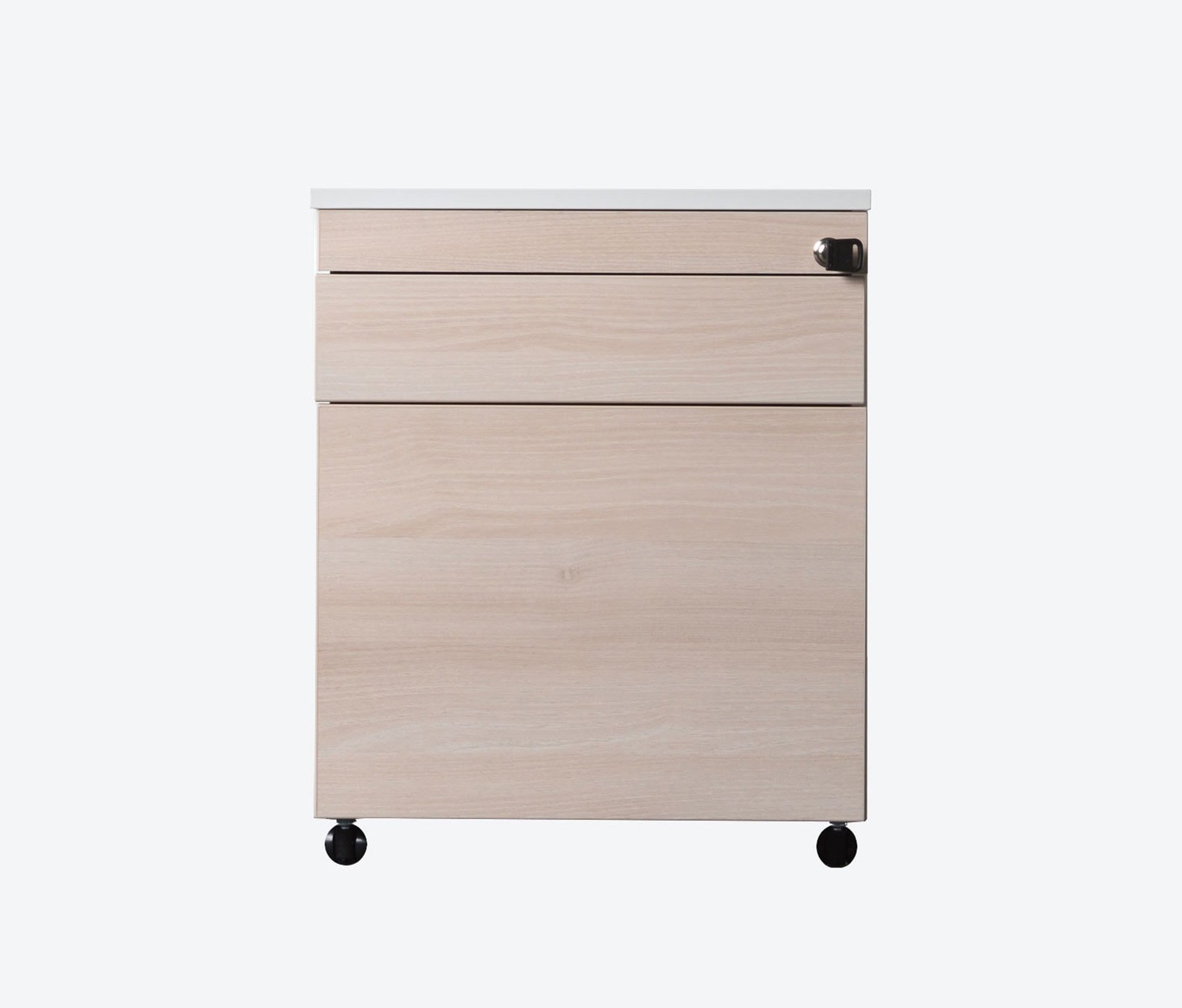 LINDEMANN Rollcontainer mit hölzerner Oberfläche