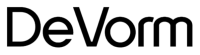 Schwarzes Logo des Herstellers De Vorm