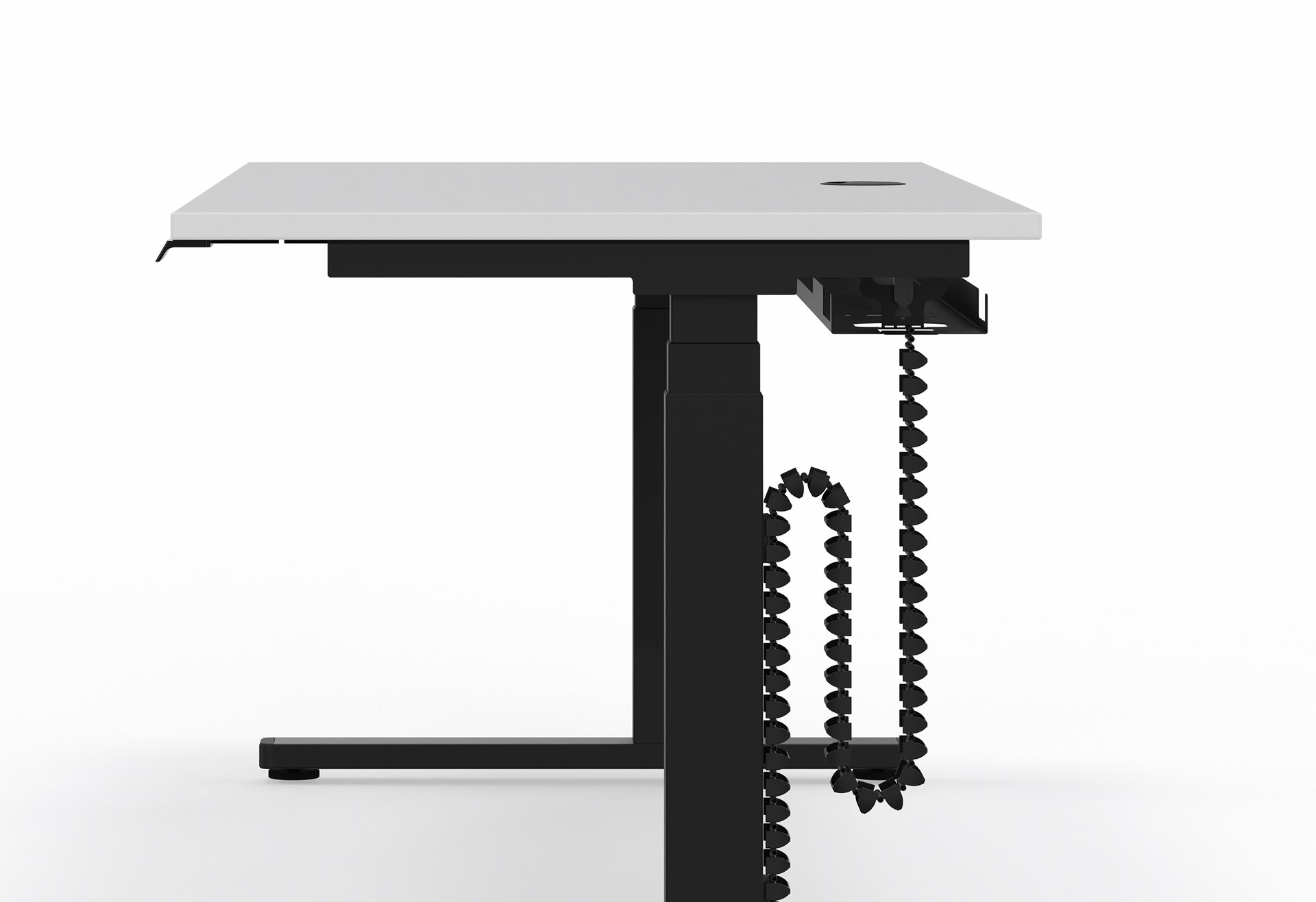 Blaue Framery Kabine im Open Space Bereich des Showrooms von LINDEMANN