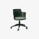Green swivel chair by De Vorm