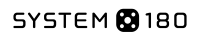 Schwarzes Logo des deutschen Herstellers System 180