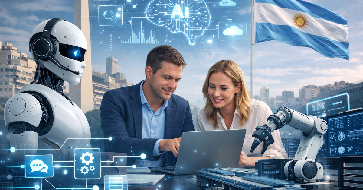 Adopción real de inteligencia artificial en empresas argentinas: equipo directivo integra agentes de IA para automatizar procesos y escalar operaciones.