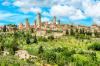 Medieval tower houses in the Historic Centre of San Gimignano, UNESCO World Heritage Site, San Gimignano, Tuscany