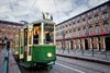 Historic city trams in Turin