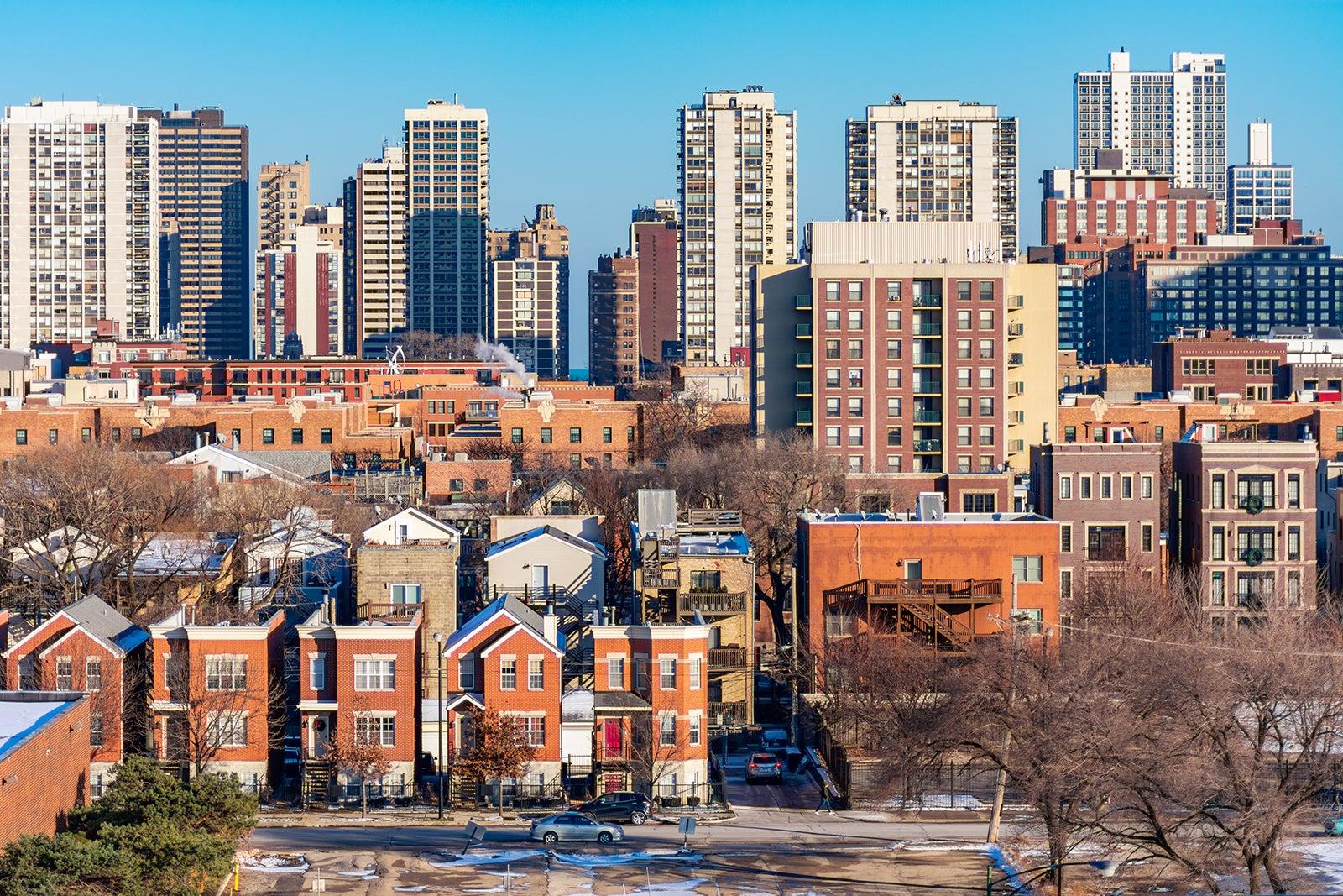 Oak Street in Chicago