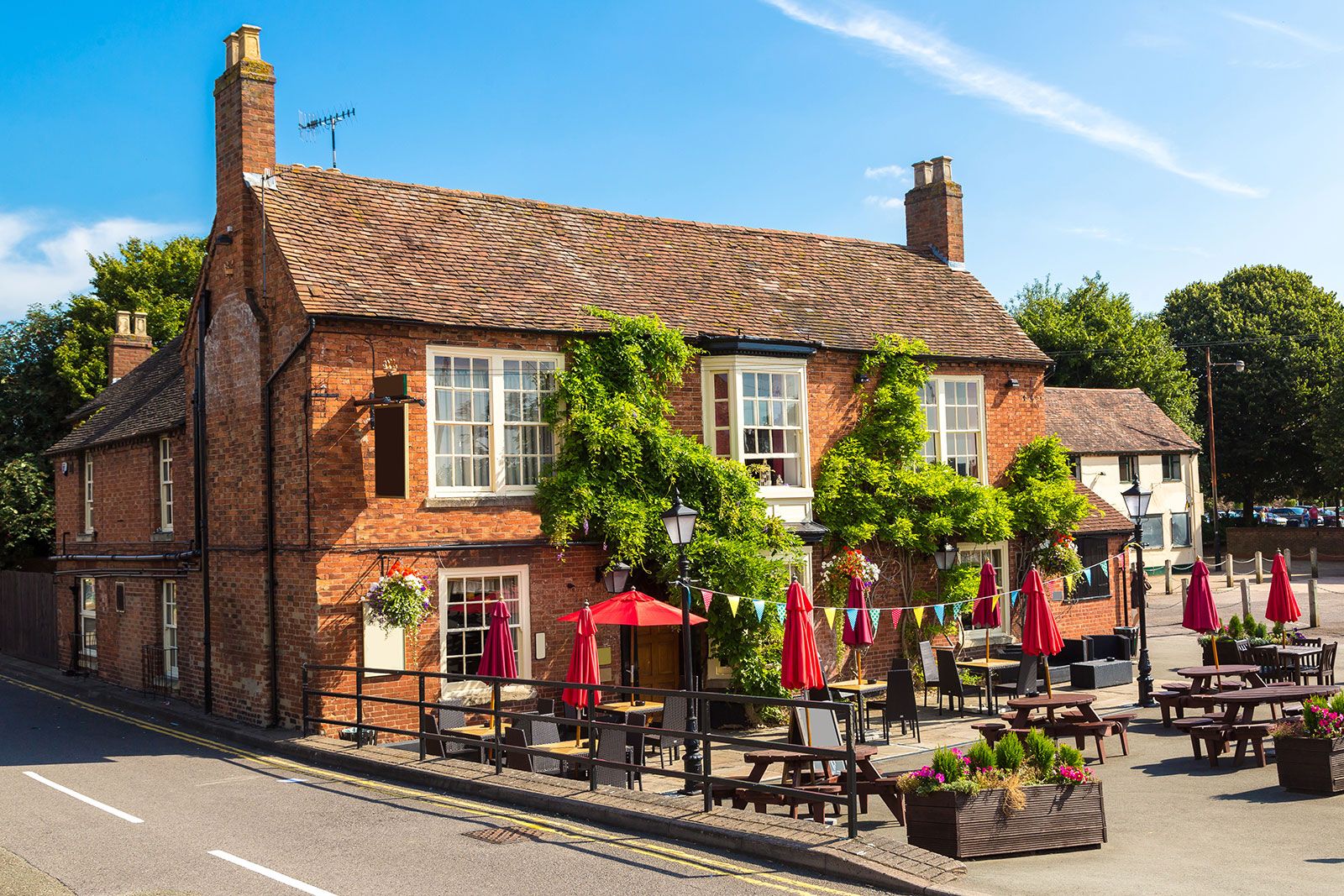 Outside of resturant.