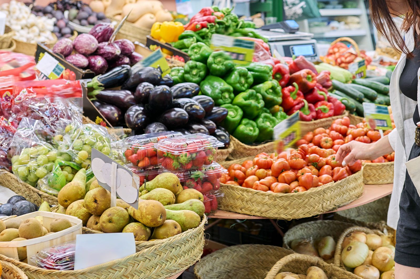 A person at a farmers market.