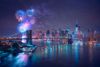 New York festive skyline