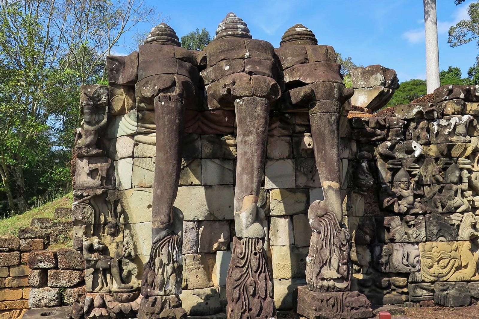 Terrace of the Elephants in Siem Reap