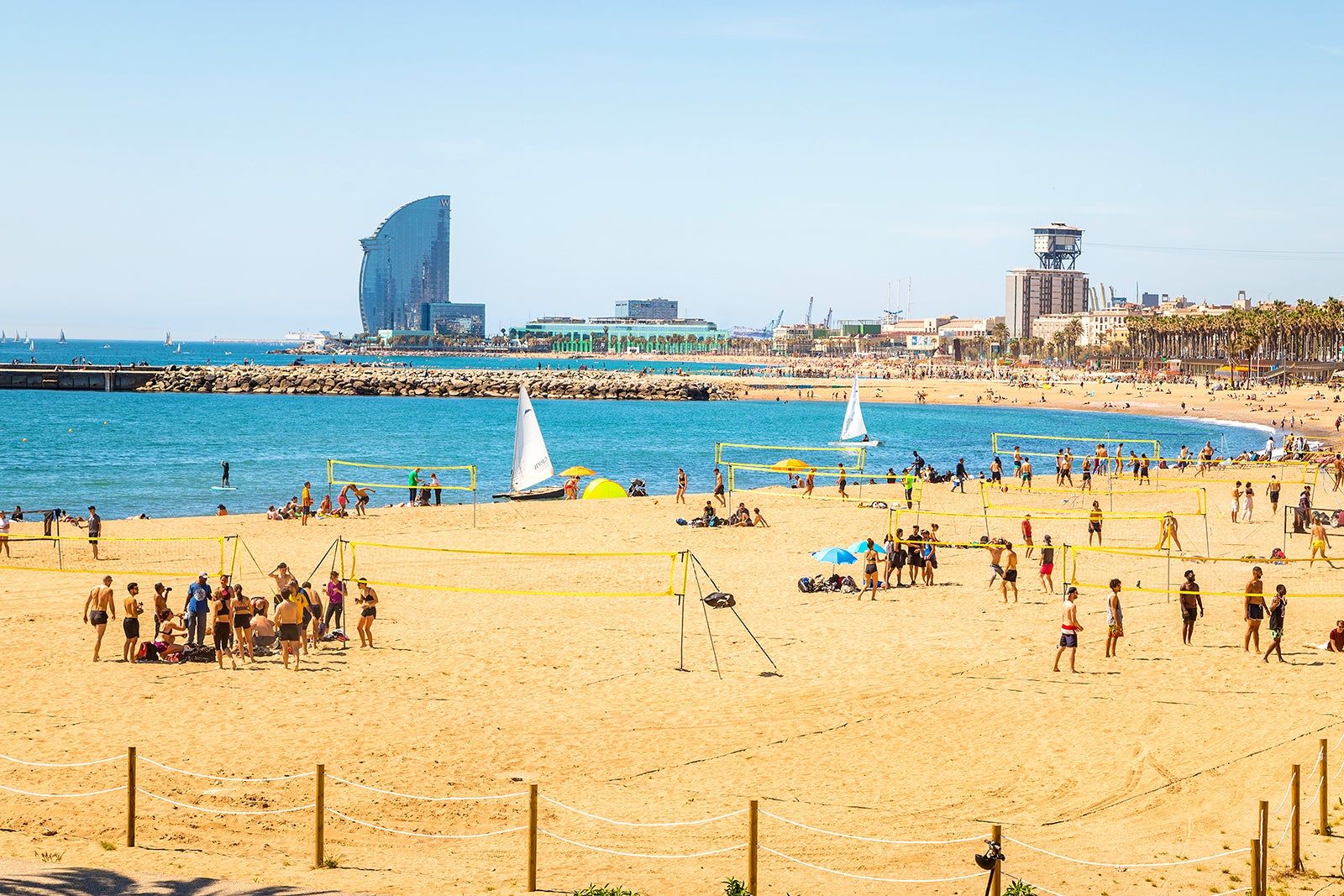 Mar Bella Beach in Barcelona