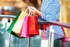 Woman holding shopping bags.