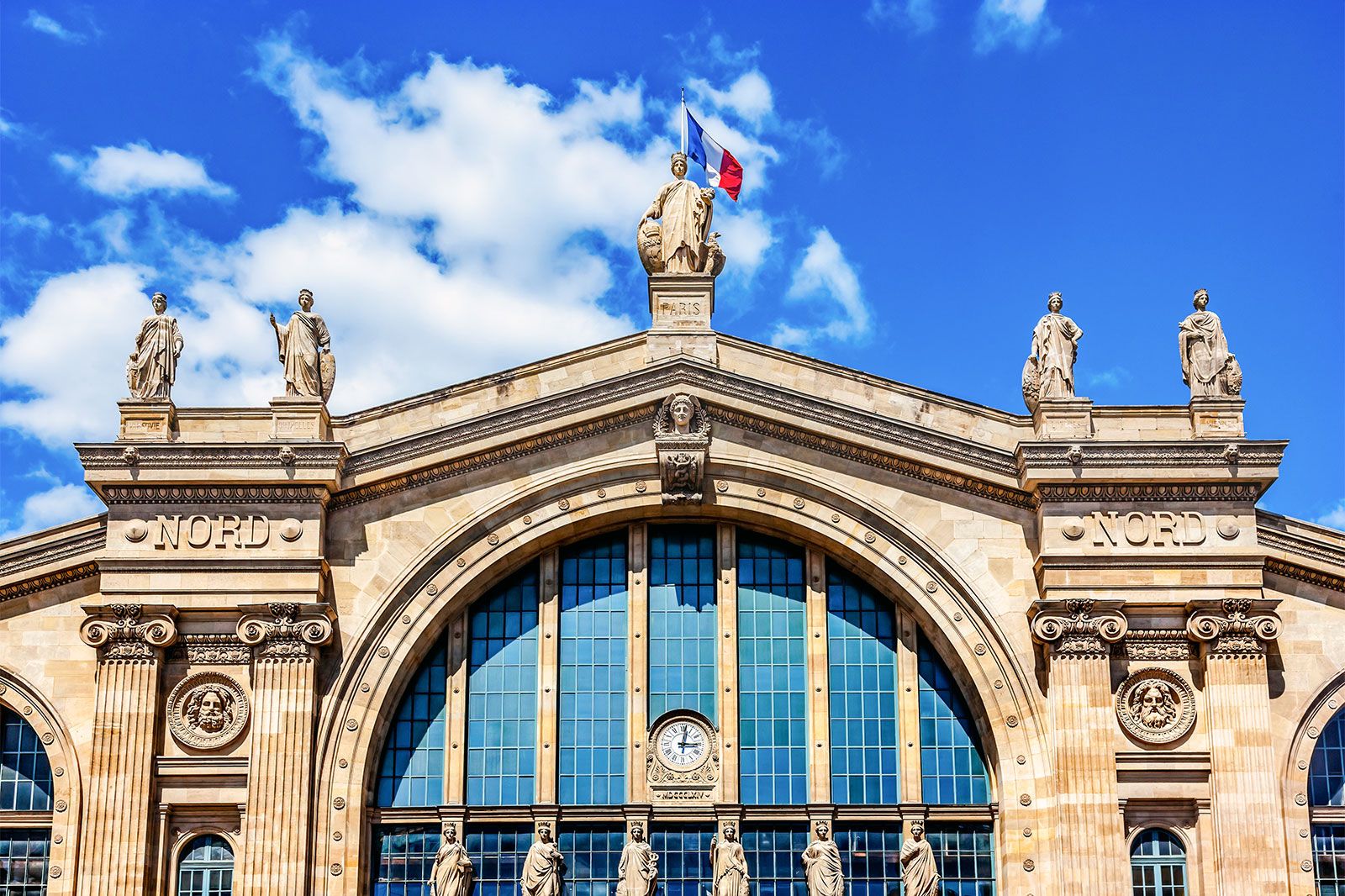 Gare du Nord facade.