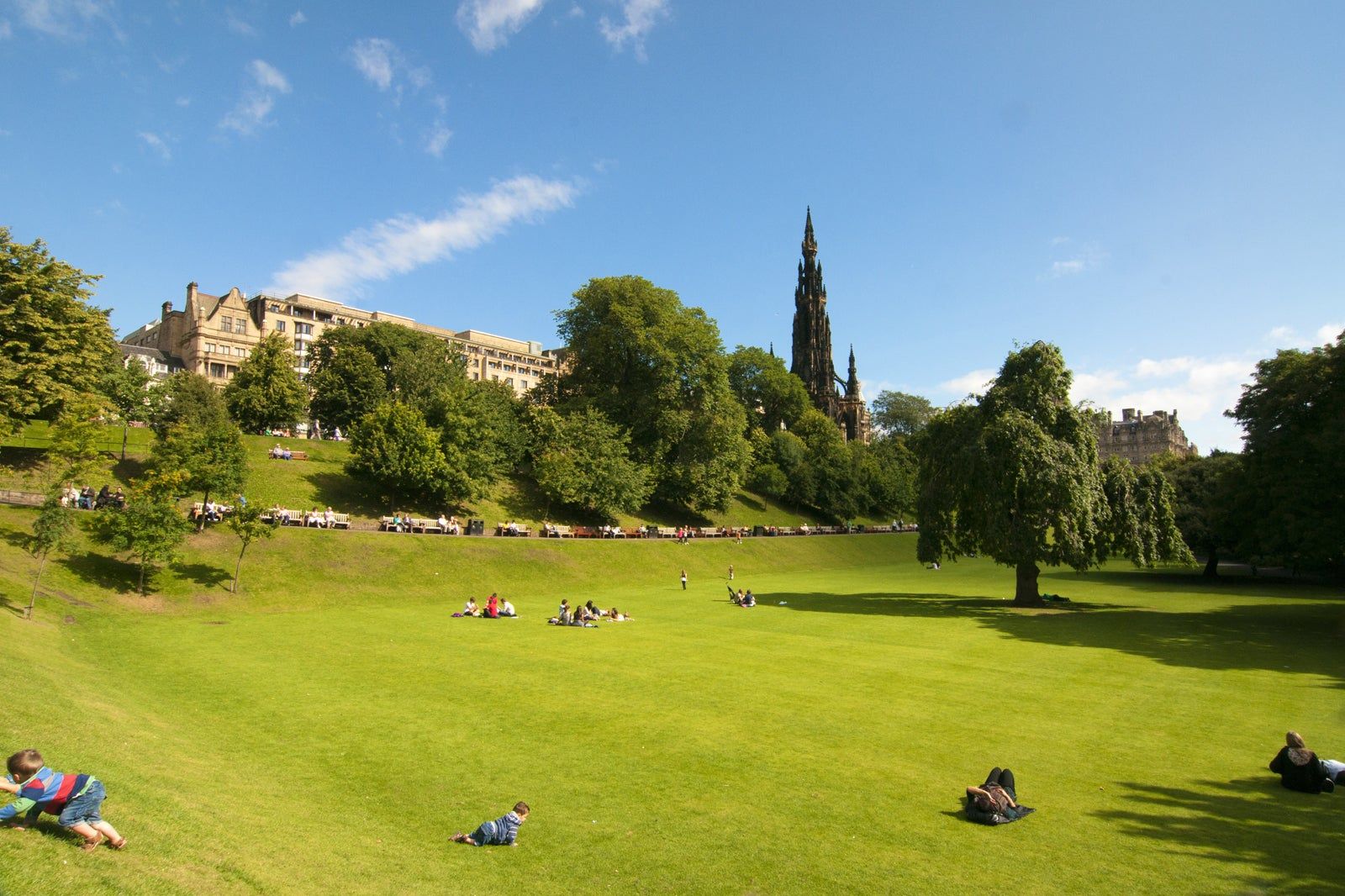 Princes Street Gardens in Edinburgh