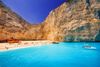 Navagio Beach in Zakynthos, Greece