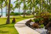 A sunny path on Bora Bora.