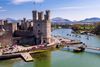 Caernarfon Castle in Gwynedd, Wales