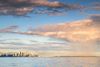 Clouds over a city.