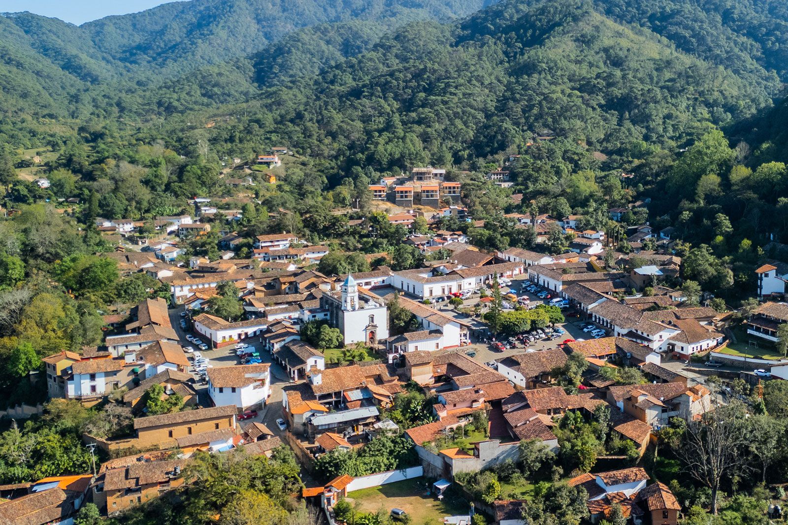 Aerial view of San Sebastián del Oeste.