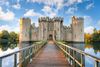 Bodiam Castle in East Sussex, England