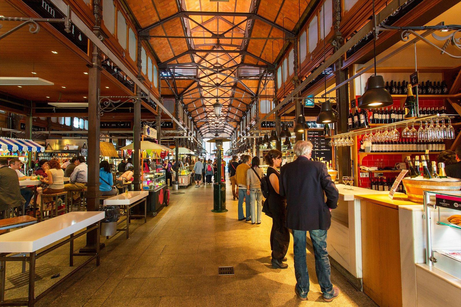 Mercado San Miguel in Madrid, Spain
