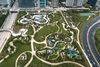 Aerial view of Maggie Daley Park