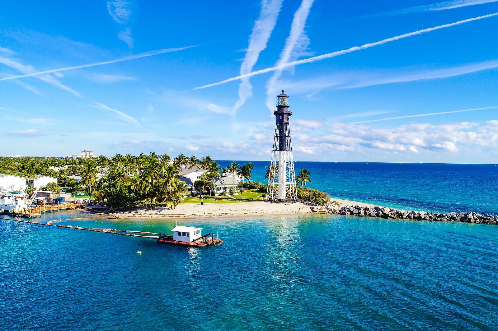 Hillsboro Inlet Lighthouse in Fort Lauderdale.