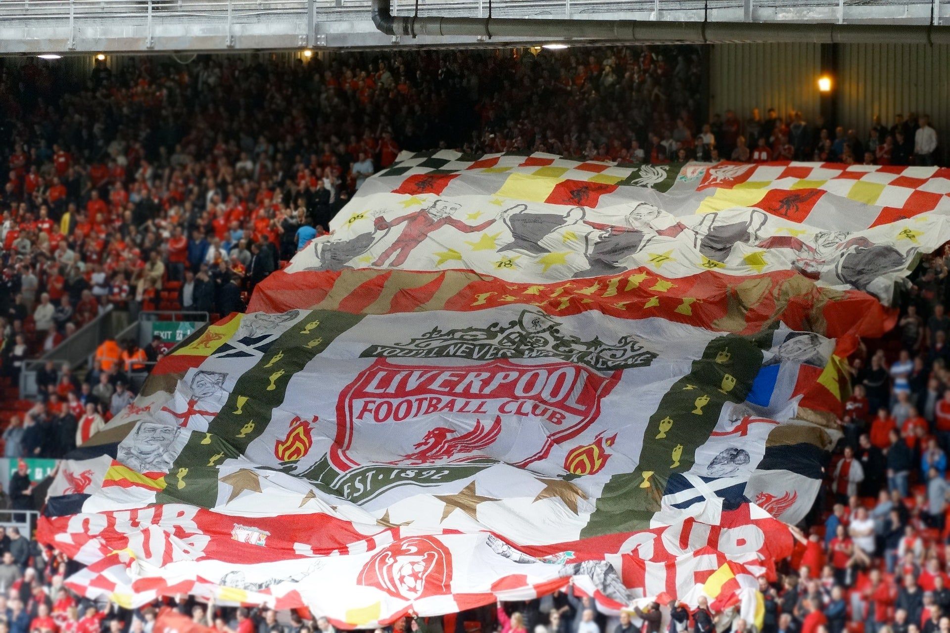 Anfield Stadium in Liverpool
