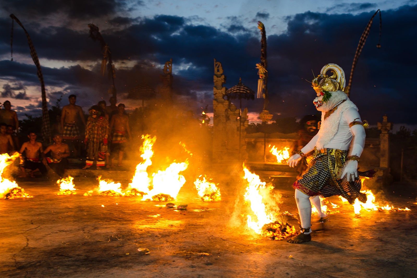 Kecak Fire Dance at Uluwatu Temple in Bali