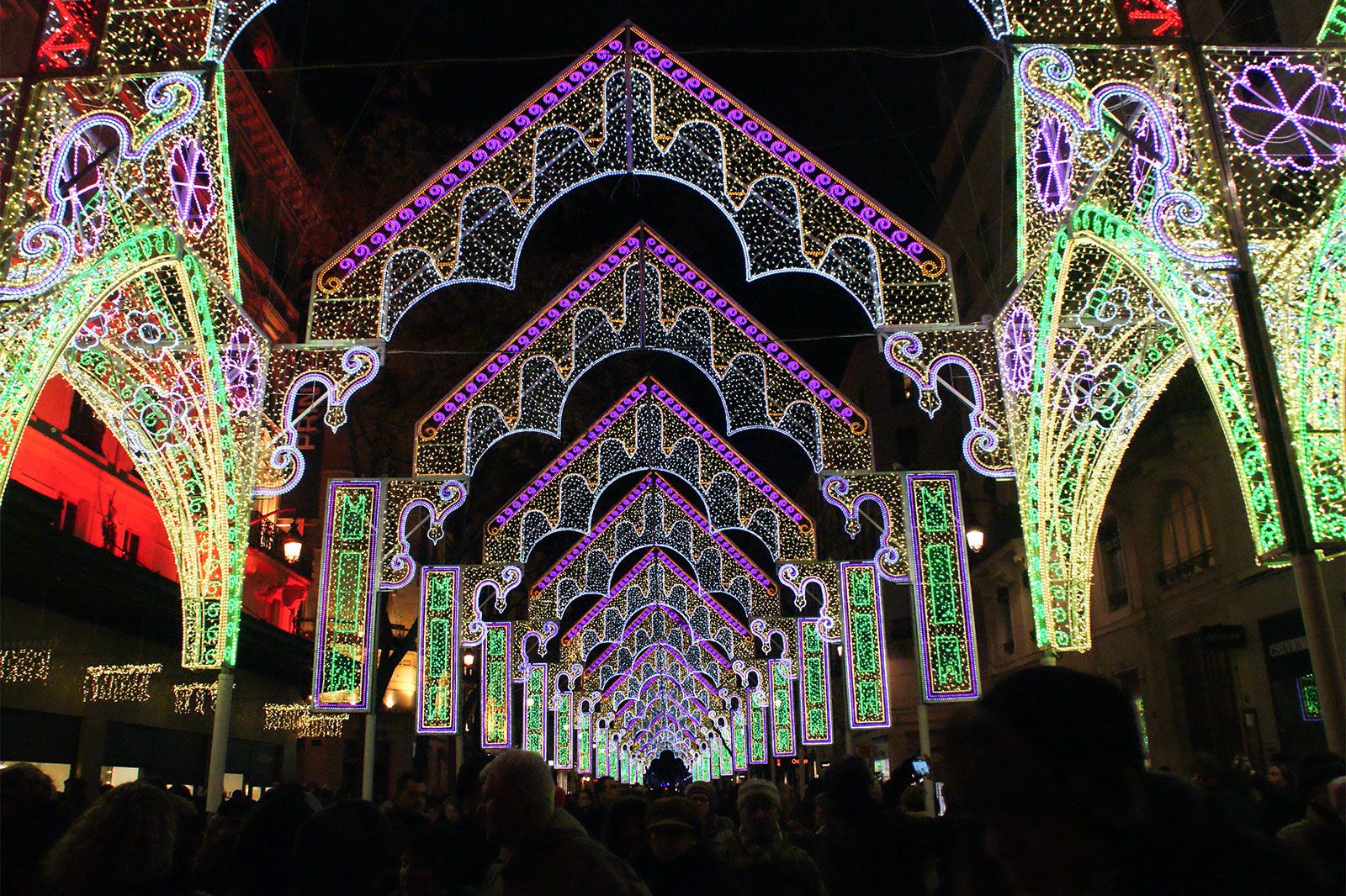 A spectacular light display.