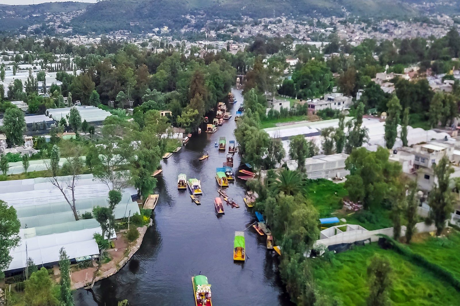 Floating Gardens of Xochimilco in Mexico City